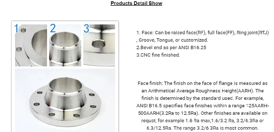 Flange Welding Neck ANSI Weld Neck Lap Joint Flat Welding Long Neck Flange